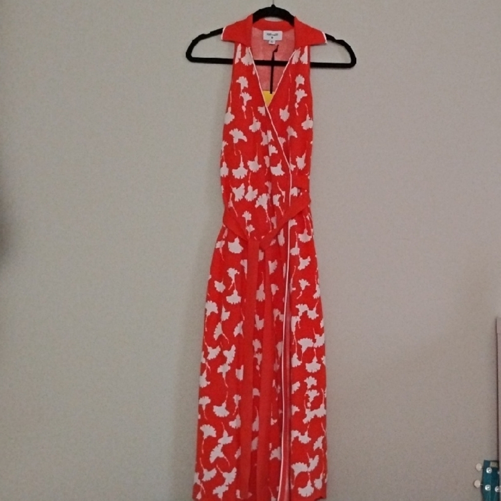 Diane Von Furstenberg Small Collared Wrap Dress NWT